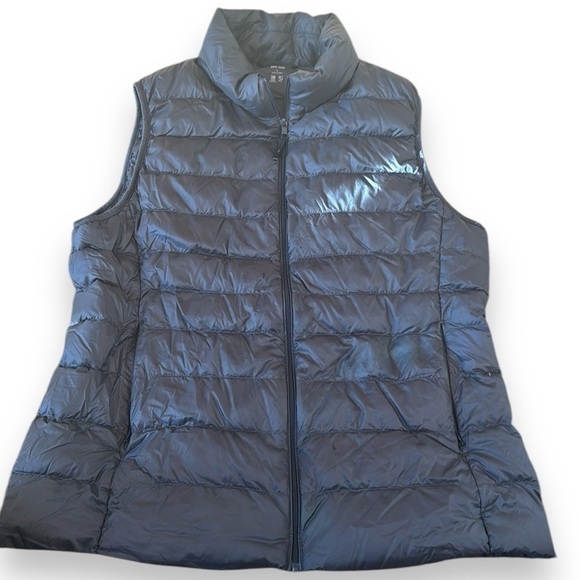 UNIQLO ultra light Down Puffer Vest lightweight water repellent L unisex gray - Picture 1 of 11